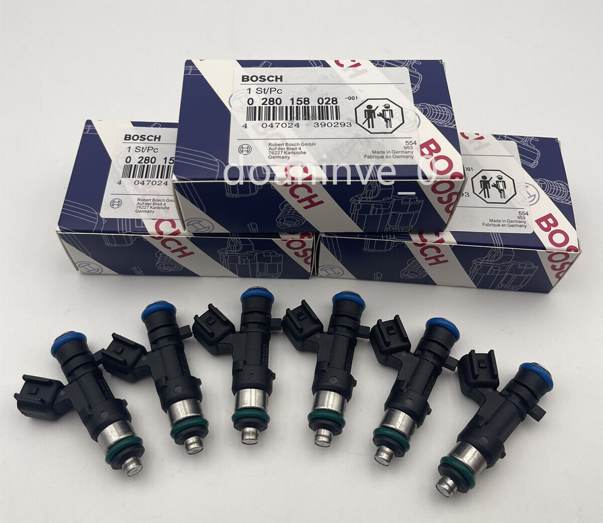 6PCS Original Bosch OEM Fuel Injectors for 04-10 Chrysler Dodge 2.7L 3.5 3.8 4.0
