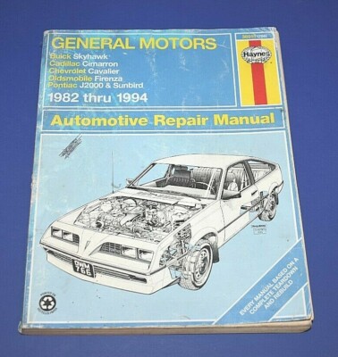 Haynes Handbuch GM J-Cars 1982-1994 Skyhawk Cavalier Sunbird Cimarron Firenza