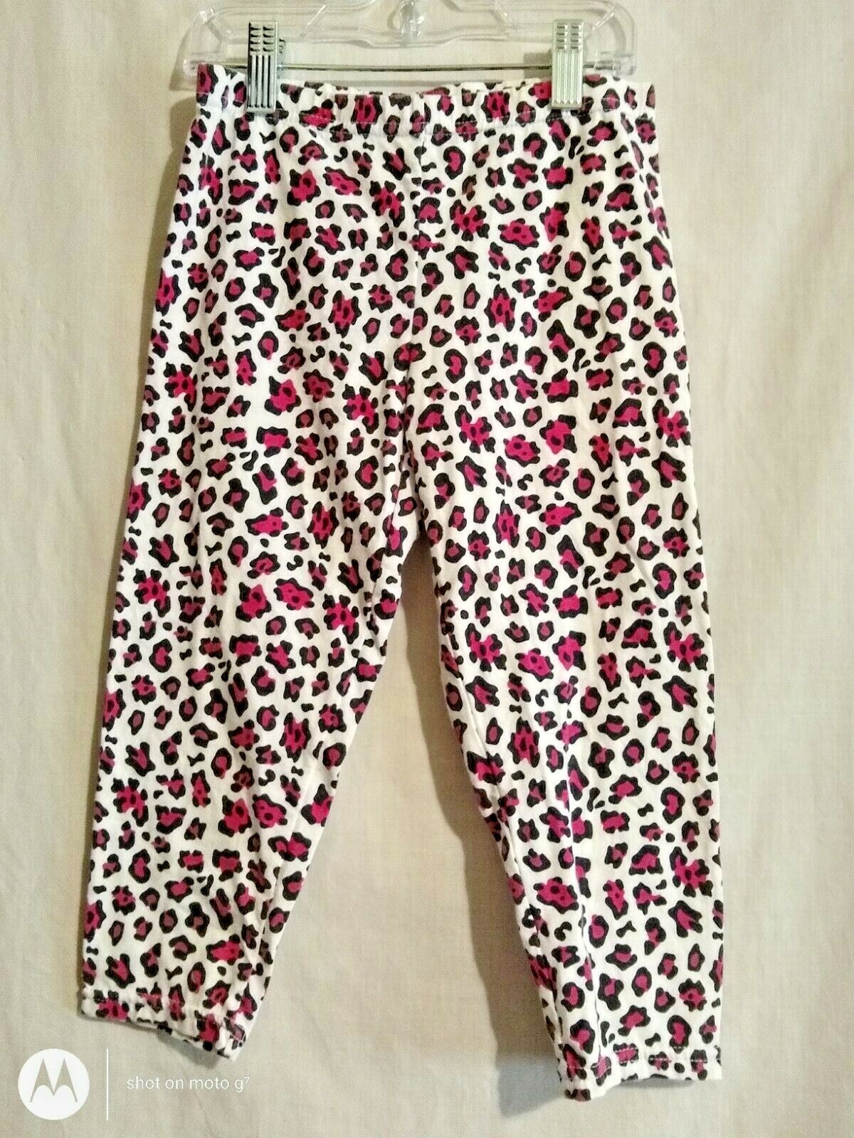 7/8 George Girl White Leopard Leggings | eBay