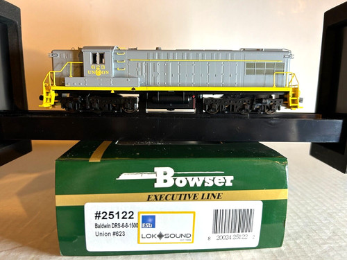 BOWSER #25122 Union R.R. Baldwin DRS 6 6 1500 Diesel Loco #623 con CCC y sonido | Zustand: New