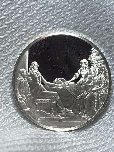 1983 FM Sterling Silver 31.47 Grams Proof The Washington Family Edward Savage