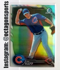 2016 TOPPS BOWMAN CHROME REFRACTOR IAN HAPP RC!! 8/499!! 1/1?? JERSEY NUMBER!!