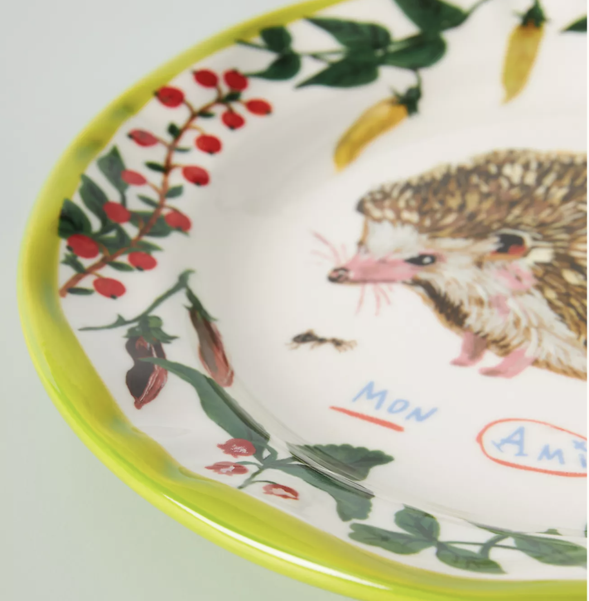 NEW Anthropologie Nathalie Lete Hedgehog Francophile 10” Dinner
