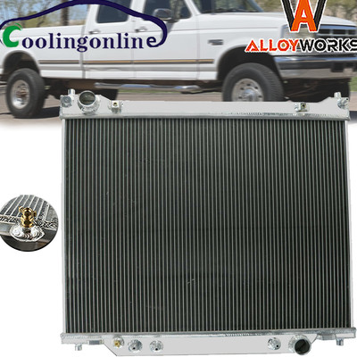 4-CORE 62MM RADIATOR FOR 95 96 97 FORD F59 F250 F350 POWERSTROKE 7.3L V8 DIESEL
