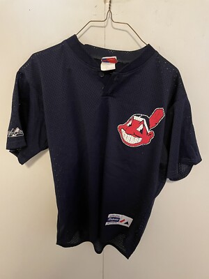 USA製 希少Cleveland Indians Majestic ジャージ USA製 希少Cleveland Indians Majestic ジャージ Vintage