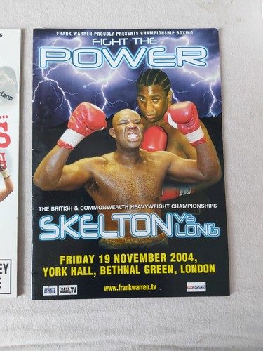 Old MATT SKELTON BOXING PROGRAMMES SKELTON BOXER FRANK WARREN 04 05 - Picture 3 of 9