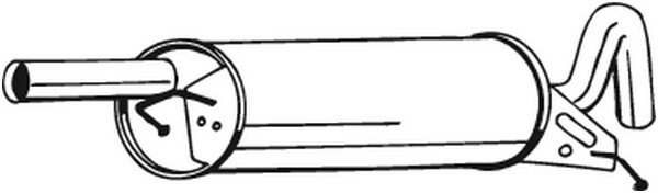 Bosal 233-119 EndschalldÄMpfer FÜR VW-image