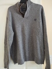 CHAPS, grey pullover sweater for men, size XL