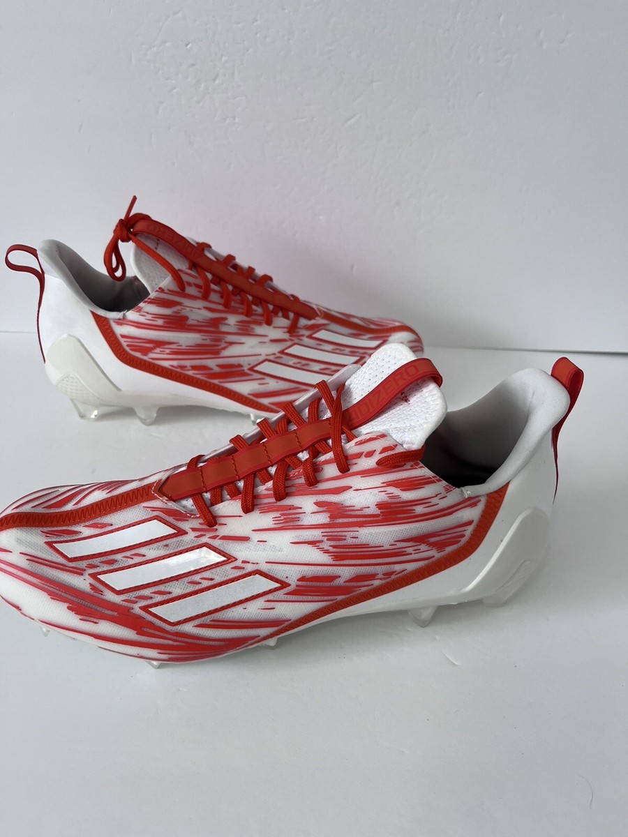 Adidas Adizero Elite Football Cleats Orange White HP8748 NEW 