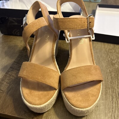 VICKI·VICKI Women's Platform Wedges heels Sandals Wedge Espadrilles Ankle Strap