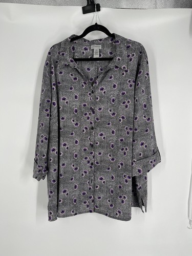 CATHERINES Damen Tunika Oberteil mit Knöpfen 3X (26/28) geblümt mehrfarbig 3/4 Arm Boho - Bild 2 von 15