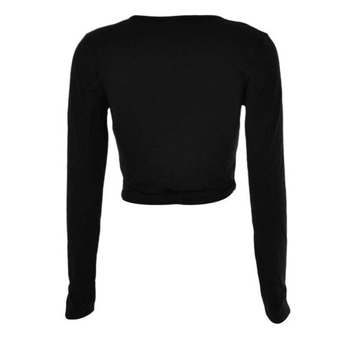 Camisa De Manga Larga SExy Para Mujer Blusa Suelta De Moda Elegante TransparentE - Picture 13 of 22