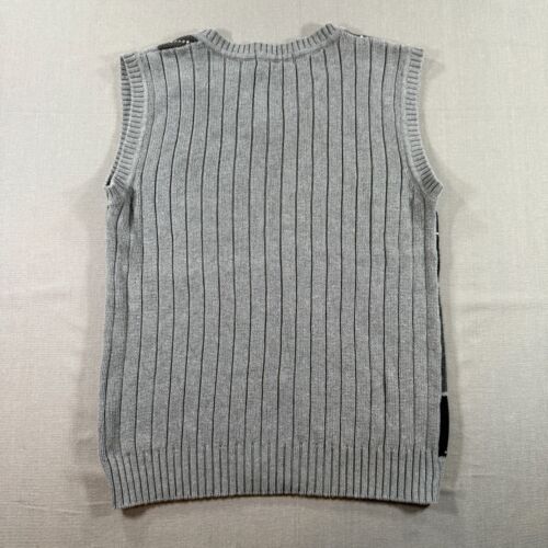 Polo Ralph Lauren Pullover Sweater Vest Mens Medium Gray Argyle Diamond Knit - Picture 5 of 7