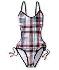 SEAFOLLY GIRLS CHEER SQUAD CUT OUT TANK ONE PIECE SWIMSUIT BLACK SIZE 6 NEW  51