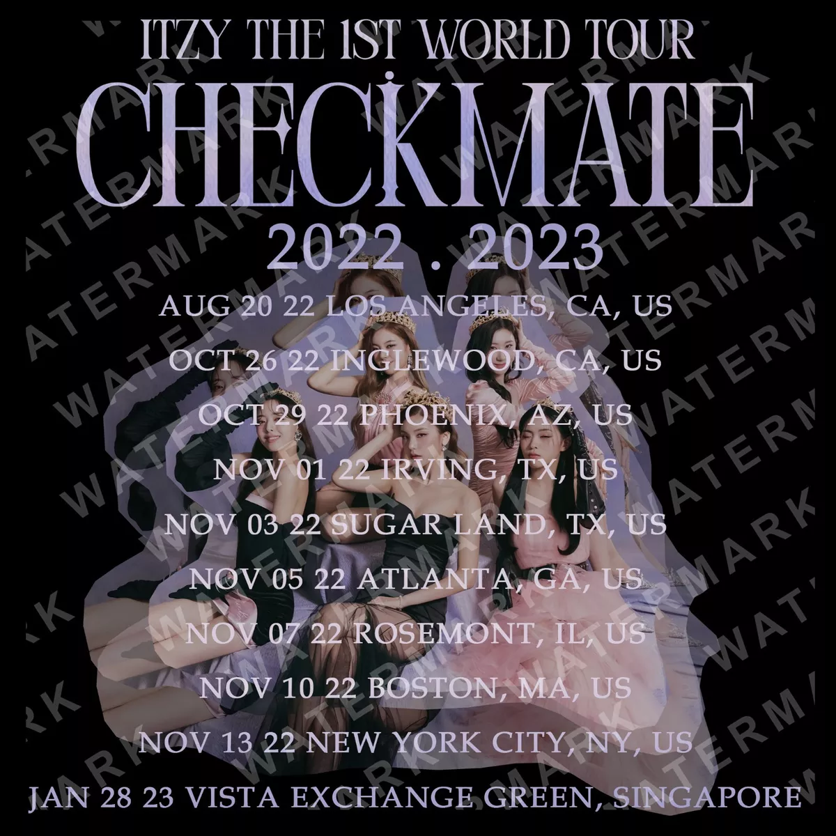 ITZY CHECKMATE Album Photo T-shirt