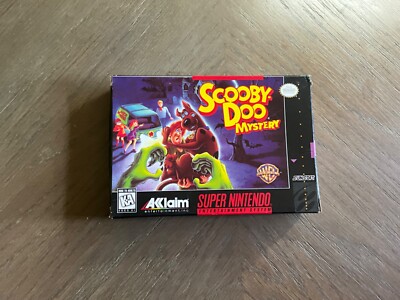Vintage Super Nintendo  Scooby Doo   BOX ONLY w/ INSERT **NO GAME 
