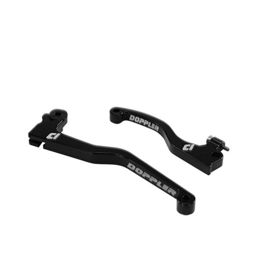 Leviers Derbi Senda DRD Pro 2011 Doppler CNC noir pour mécaboite 50
