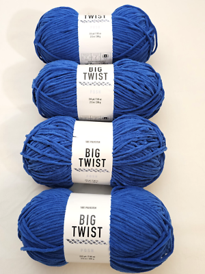 Big Twist POSH Yarn - BLUEBERRY JAM - Set of 4 - Dye Lot# JF24-018