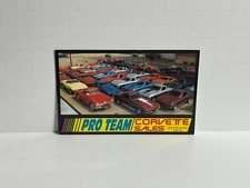 Pro Team Corvette Sales Dealer Napoleon Ohio OH Advertising Postcard B3