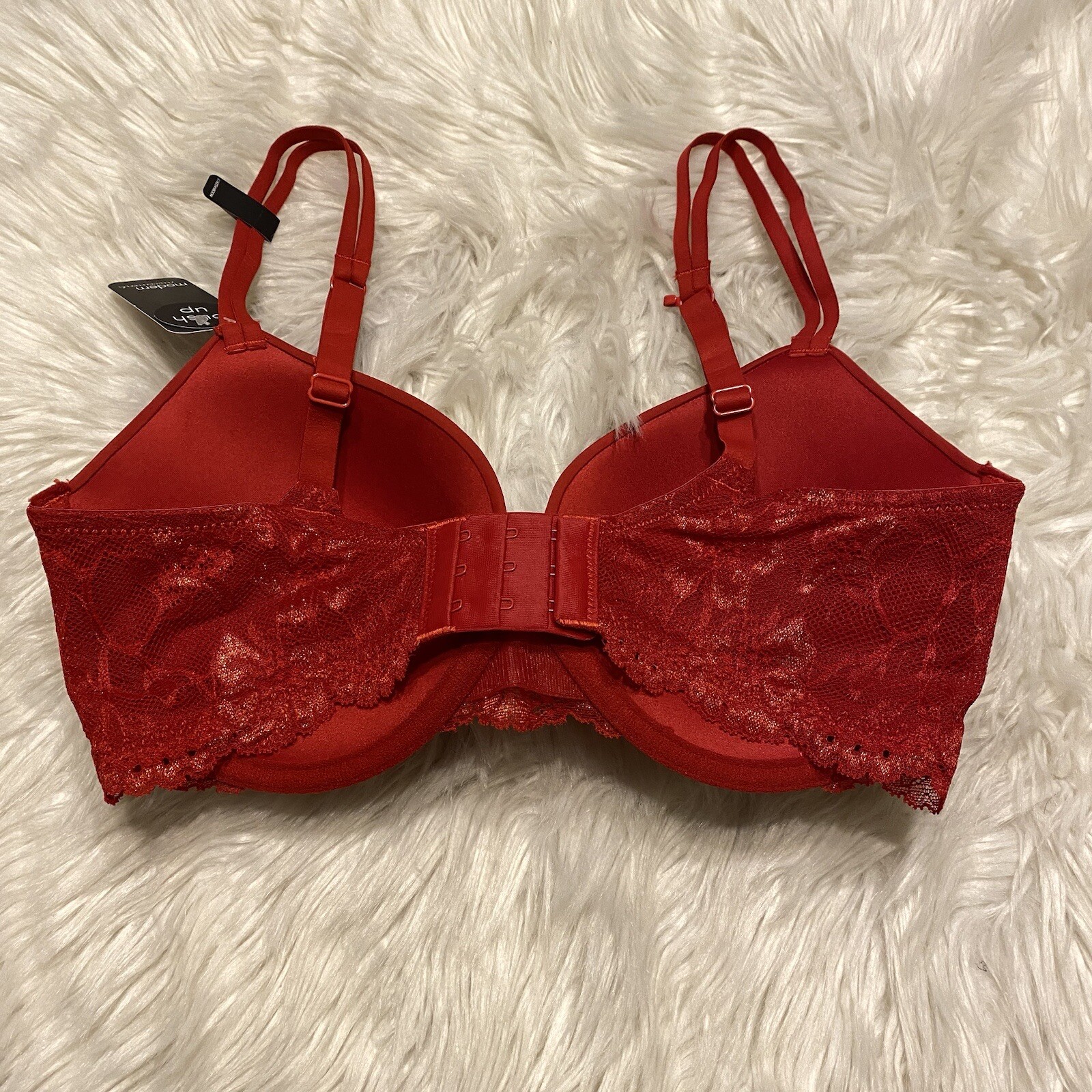 Modern Movement 32DD Bra Red Push Up Underwire Back Closure NWT | eBay