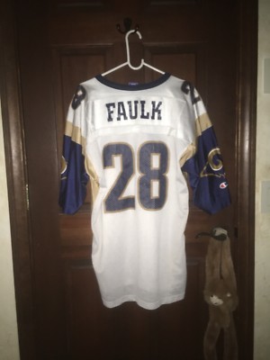 Mens Champion Size 44 Large MARSHALL FAULK St Louis Rams