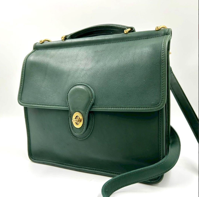 Coach Vintage - Willis Station Bag 9927 in Bottle Green, USA 90s
