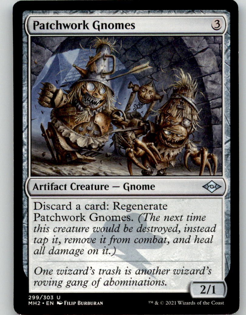 Patchwork Gnomes 299 Uncommon Modern Horizons 2 MTG Lightly Played