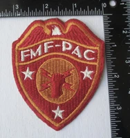 Original WW2 Vintage US MARINE CORPS FMF-PAC HEADQUARTERS PATCH USMC Cut Edge