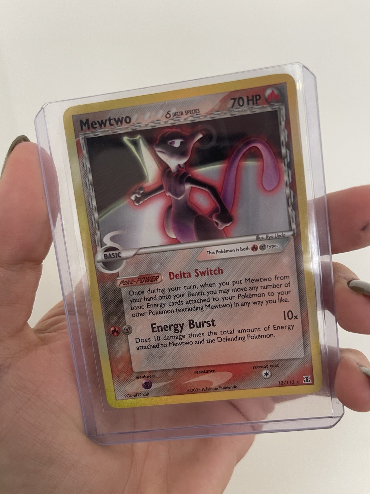 Mewtwo Delta Species 12/113 Holo Rare EX Delta Species 2005 Pokemon