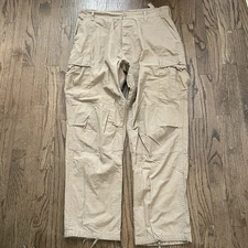 Vintage Rothco Ultra Force BDU Ripstop Cargo Pants Large Reg 34x30 Tan Military