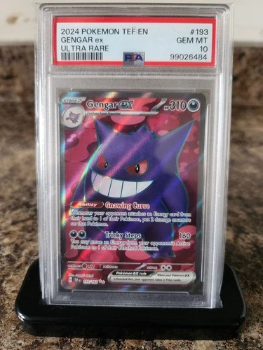 2024 POKEMON TEF EN-TEMPORAL FORCES ULTRA RARE #193 GENGAR EX PSA 10