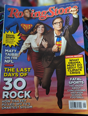 ROLLING STONE Magazine January 31 2013 Tina Fey Alec Baldwin 30 Rock David Bowie