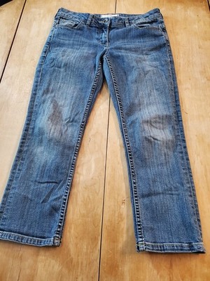 Fat Face Women Blue Jeans 30x23 Capri