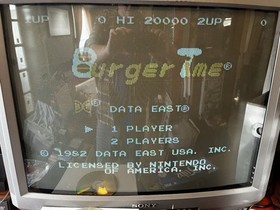 Burger Time Burgertime (Nintendo NES, 1987) Authentic TESTED WORKS
