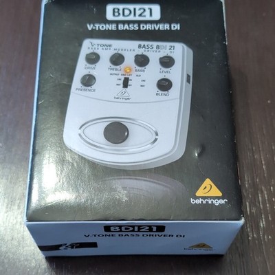 Behringer BDI21 V-Tone Bass Driver DI Analog Bass Amp Modeler Pedal