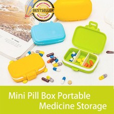 Portable Medicine Box with Lid Sealed Dustproof Pill Dispenser Storage Case