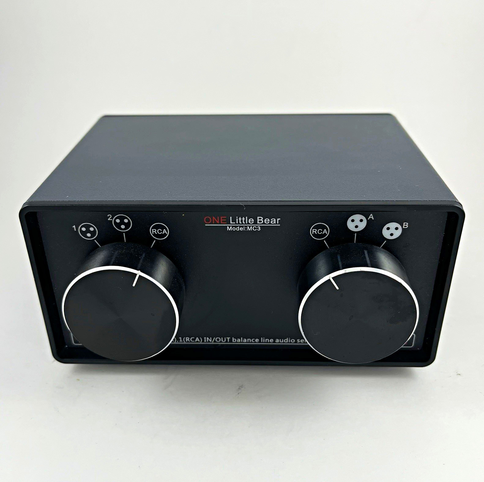 Little Bear MC3 Black Audio Selector Adapter, XLR 3-Pin Male/Female