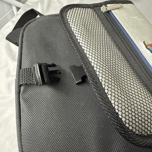 PS1 Slim Console Bag PlayStation 1 Silver Travel Carry Case With Strap - Picture 7 of 8