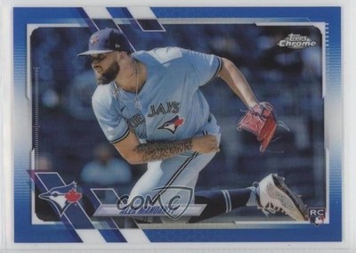2021 Topps Chrome Update Target Blue Refractor 44/199 Alek Manoah Rookie RC 7c5