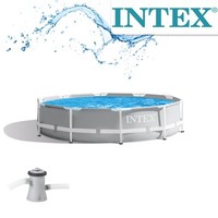 Intex Frame Pool Set Prism Rondo 305X76 Cm Swimming Pool Mit Filteranlage