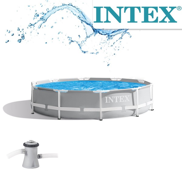 Intex Frame Pool Set Prism Rondo 305X76 Cm Swimming Pool Mit Filteranlage-image