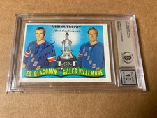 Ed Giacomin Signed 1971-72 O-Pee-Chee Card #248 BAS Auto 10