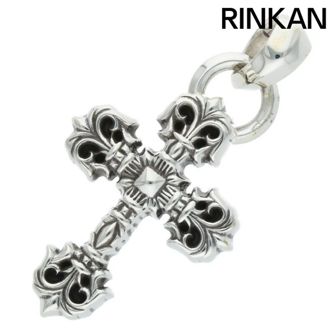 CHROME HEARTS Cromo cuori filigrana croce XSM W BALE filigrana croce XS cauzione argento senza collo