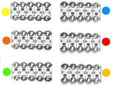 Lilypad Arduino Compatible Colored Leds  Red, Orange, Amber, Yellow, Green, Blue