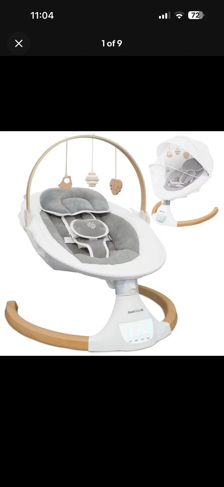 Jool Baby Nova Nature Baby Swing - Brown/White