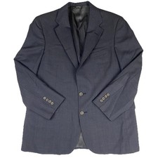 Chaps by Ralph Lauren Men  s 42R Blazer Sport Coat Wool Gray Pinstripe USA Made