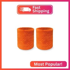 COUVER 4" Tall Wrist Sweatband - Light Orange
