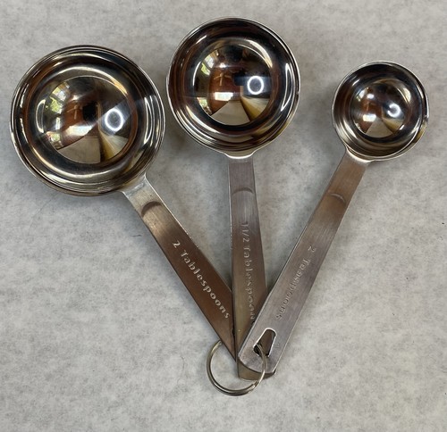 VTG Williams Sonoma 18/10 Stainless Steel 3-Piece “Odd-Size" Measuring Spoon Set