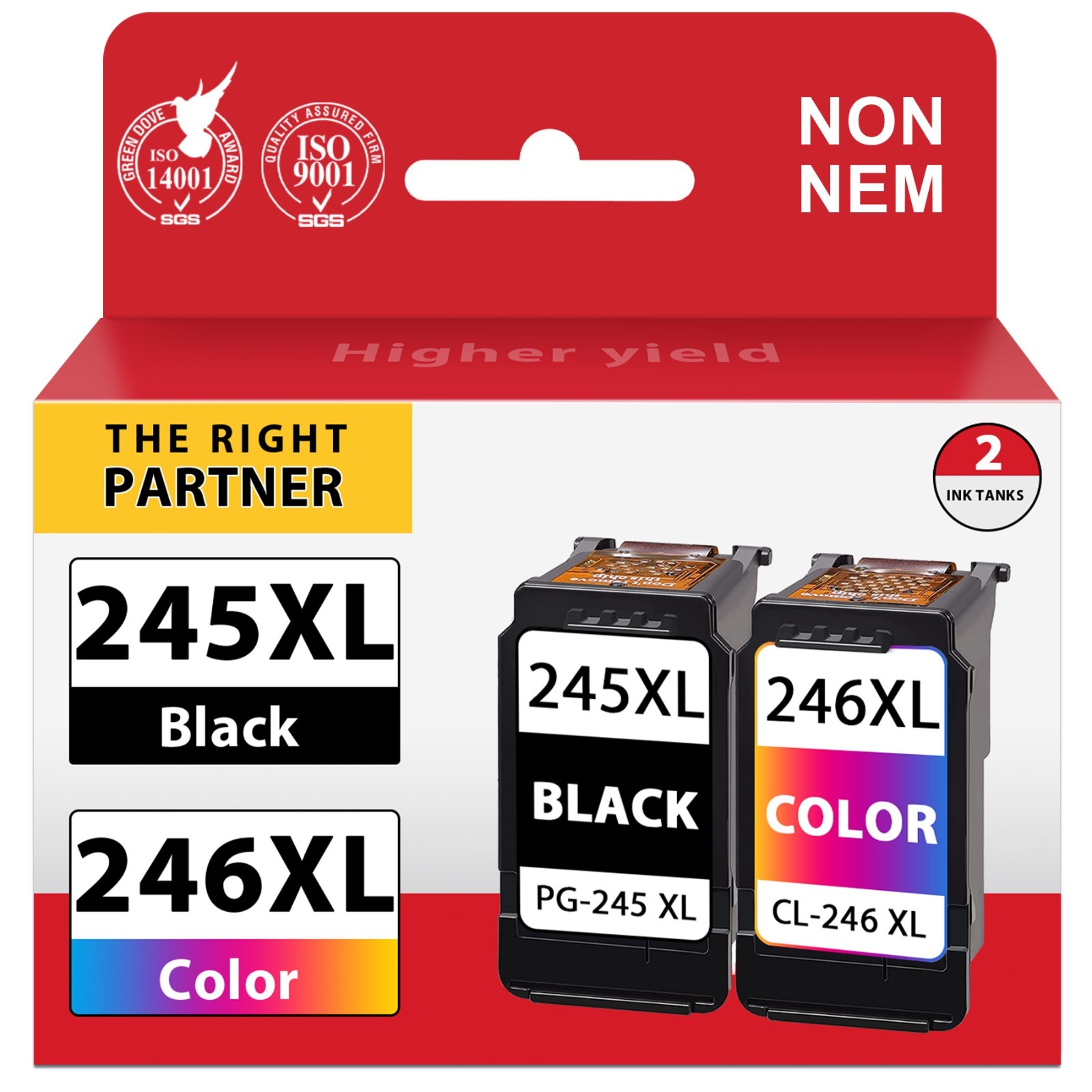 245XL 246XL  ink cartridge combo for Canon PIXMA TR4520 TS202 TS3300 MG2420