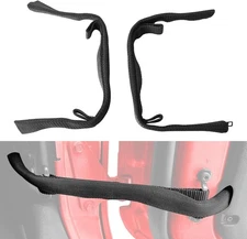 Heavy-Duty Door Limiting Straps for 2007-2018 Jeep Wrangler JK JKU - Adjustab
